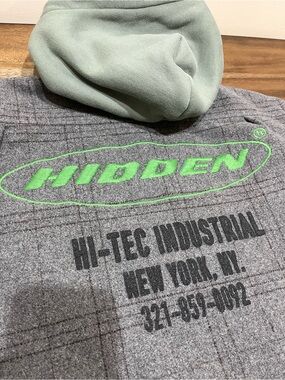 Hidden NY Hooded Wool Button Up Jacket SZ XXL